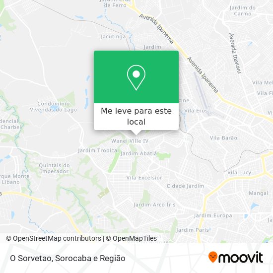 O Sorvetao mapa