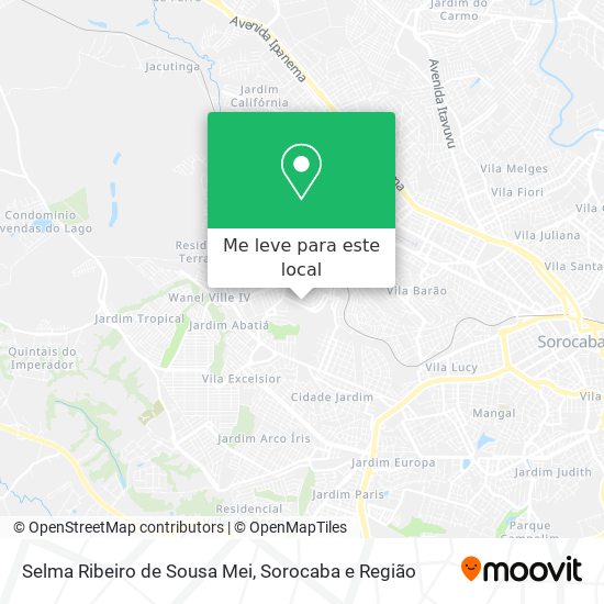 Selma Ribeiro de Sousa Mei mapa