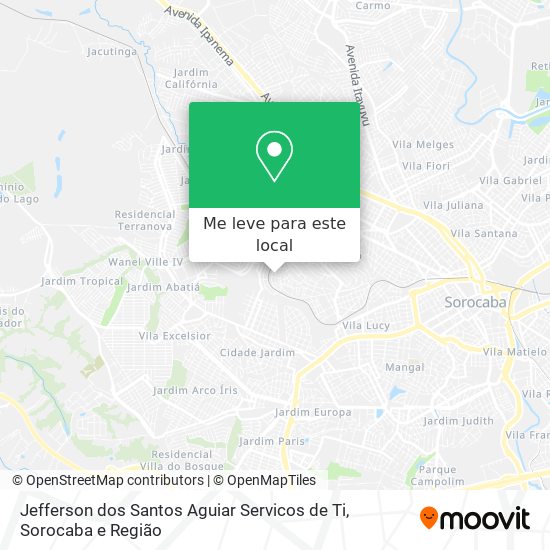 Jefferson dos Santos Aguiar Servicos de Ti mapa