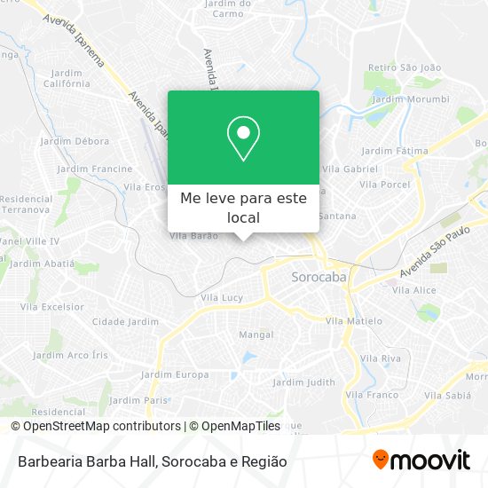 Barbearia Barba Hall mapa