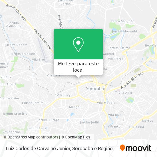 Luiz Carlos de Carvalho Junior mapa