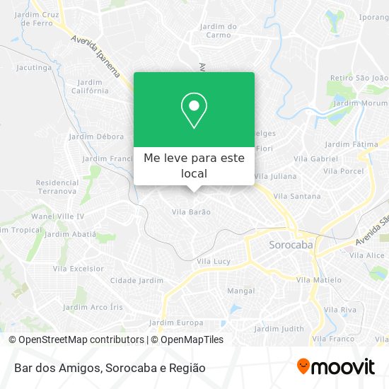 Bar dos Amigos mapa