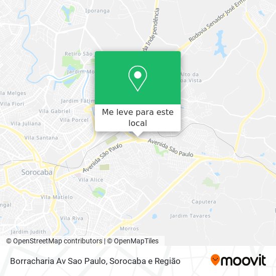 Borracharia Av Sao Paulo mapa