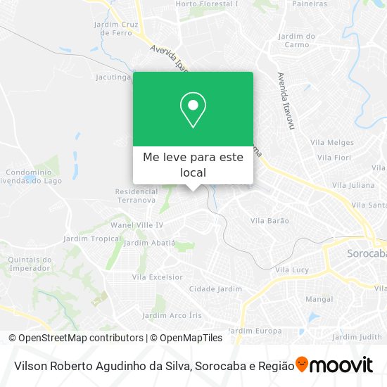 Vilson Roberto Agudinho da Silva mapa
