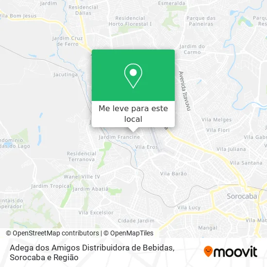 Adega dos Amigos Distribuidora de Bebidas mapa