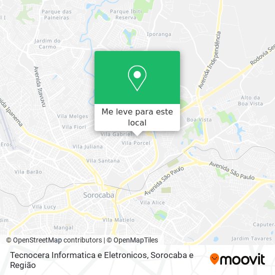 Tecnocera Informatica e Eletronicos mapa