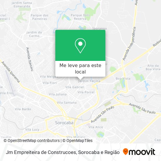 Jm Empreiteira de Construcoes mapa