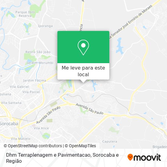 Dhm Terraplenagem e Pavimentacao mapa