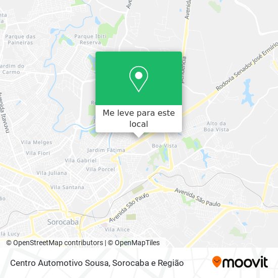 Centro Automotivo Sousa mapa