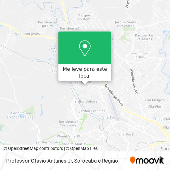 Professor Otavio Antunes Jr mapa