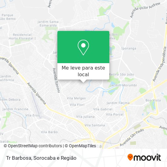Tr Barbosa mapa