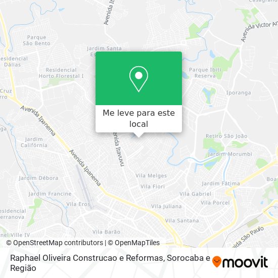 Raphael Oliveira Construcao e Reformas mapa