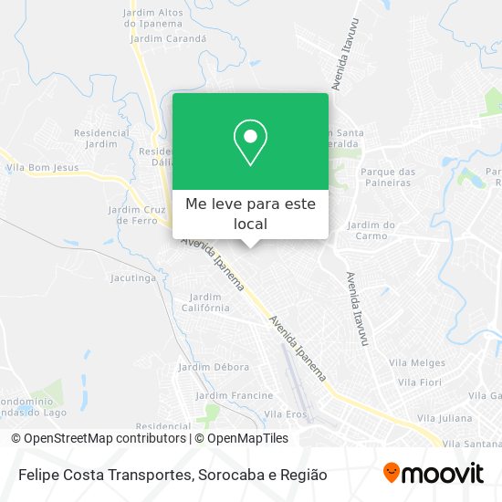 Felipe Costa Transportes mapa