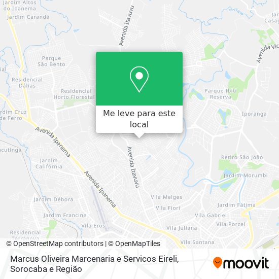 Marcus Oliveira Marcenaria e Servicos Eireli mapa