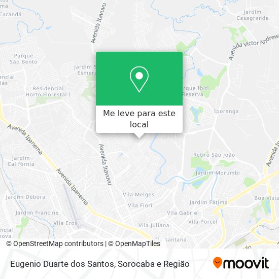 Eugenio Duarte dos Santos mapa
