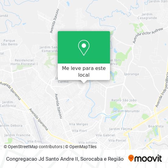 Congregacao Jd Santo Andre II mapa