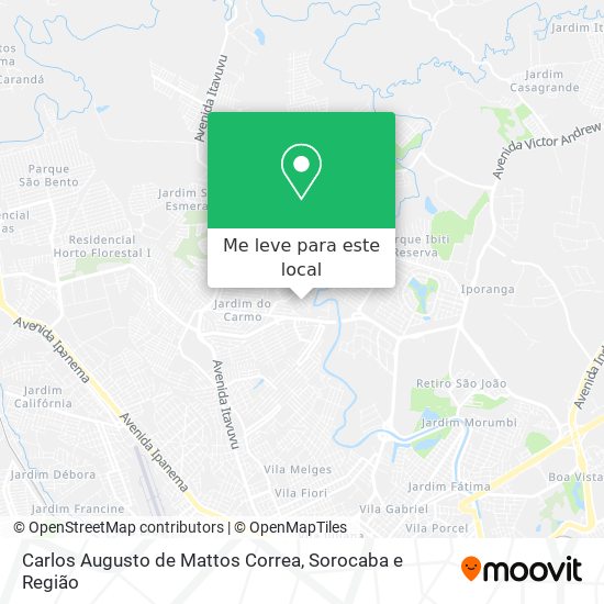 Carlos Augusto de Mattos Correa mapa