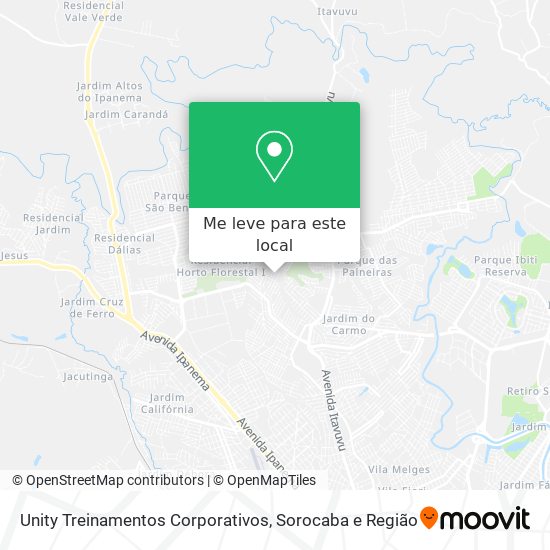 Unity Treinamentos Corporativos mapa