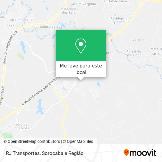 RJ Transportes mapa