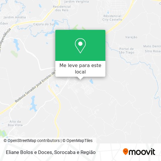 Eliane Bolos e Doces mapa