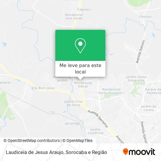 Laudiceia de Jesus Araujo mapa