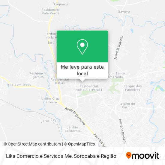 Lika Comercio e Servicos Me mapa