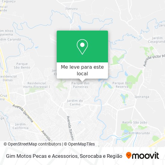 Gim Motos Pecas e Acessorios mapa