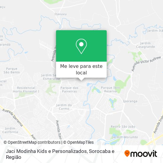 Jaci Modinha Kids e Personalizados mapa