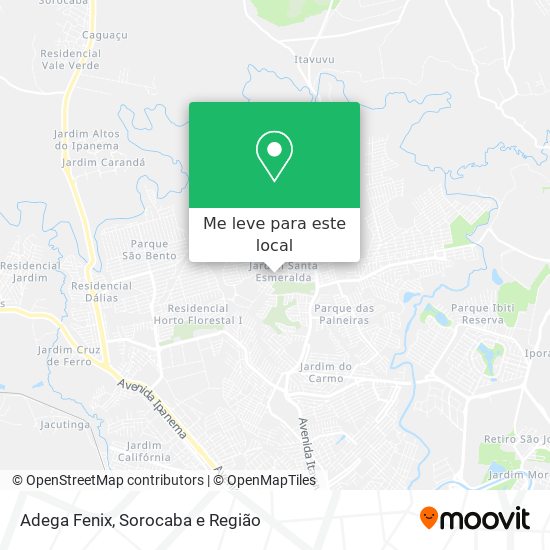 Adega Fenix mapa