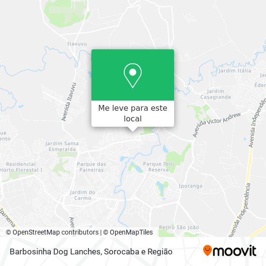 Barbosinha Dog Lanches mapa