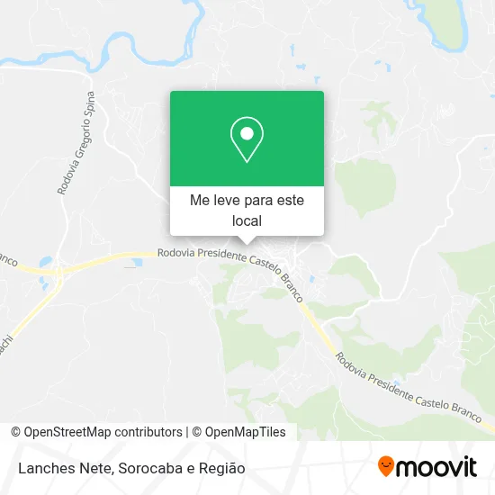 Lanches Nete mapa
