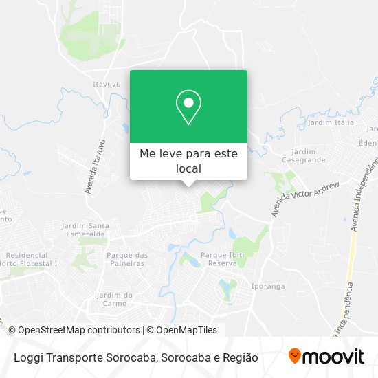 Loggi Transporte Sorocaba mapa