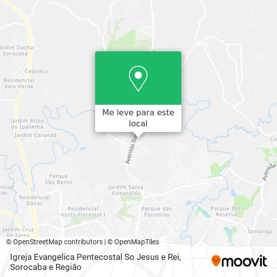 Igreja Evangelica Pentecostal So Jesus e Rei mapa