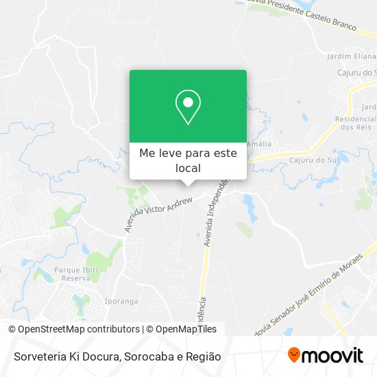 Sorveteria Ki Docura mapa