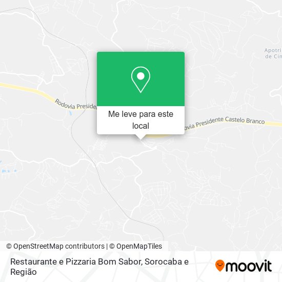 Restaurante e Pizzaria Bom Sabor mapa