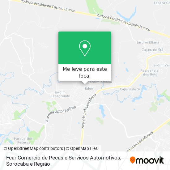 Fcar Comercio de Pecas e Servicos Automotivos mapa