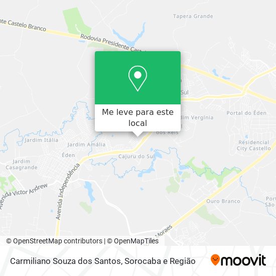 Carmiliano Souza dos Santos mapa