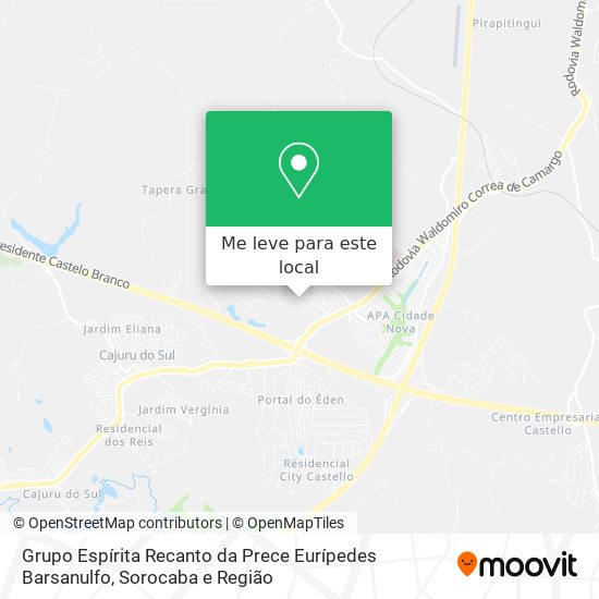 Grupo Espírita Recanto da Prece Eurípedes Barsanulfo mapa