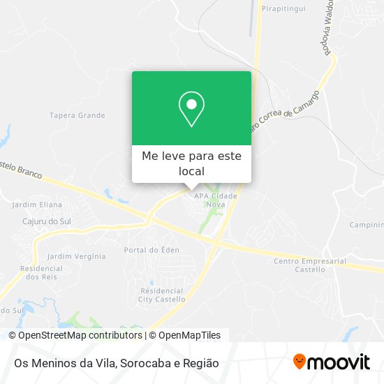 Os Meninos da Vila mapa