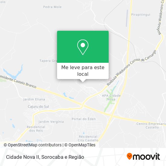 Cidade Nova II mapa