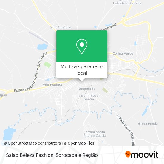 Salao Beleza Fashion mapa