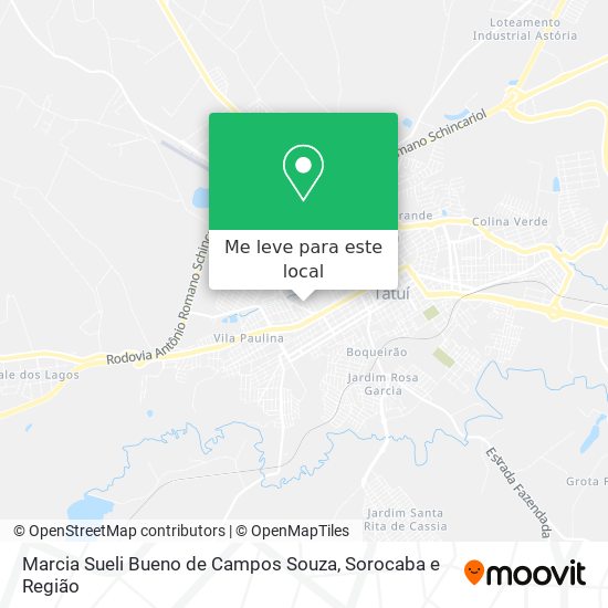 Marcia Sueli Bueno de Campos Souza mapa