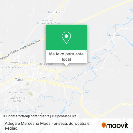 Adega e Mercearia Moca Fonseca mapa