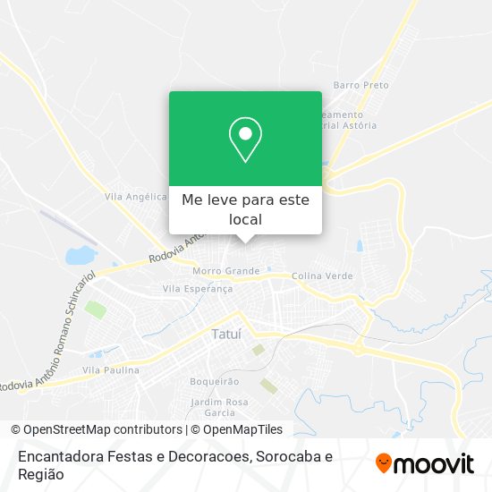 Encantadora Festas e Decoracoes mapa