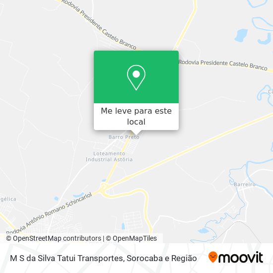 M S da Silva Tatui Transportes mapa