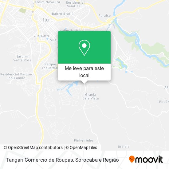 Tangari Comercio de Roupas mapa