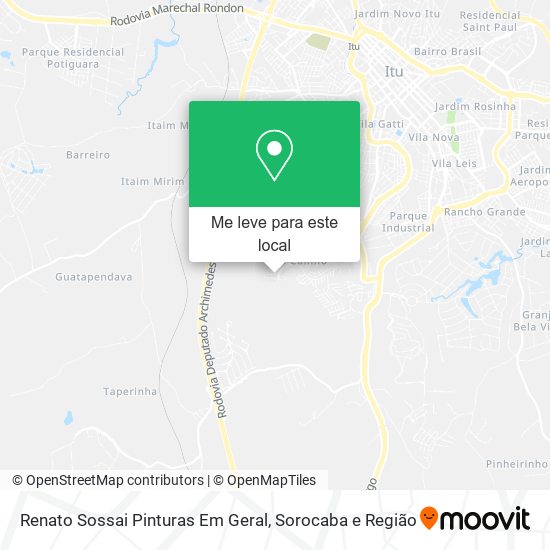 Renato Sossai Pinturas Em Geral mapa