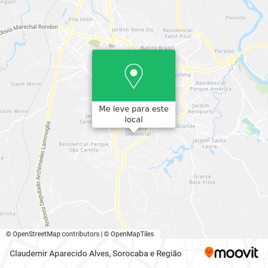 Claudemir Aparecido Alves mapa