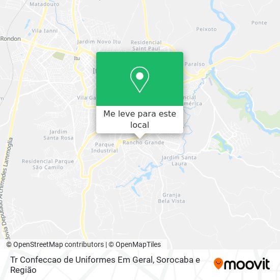 Tr Confeccao de Uniformes Em Geral mapa