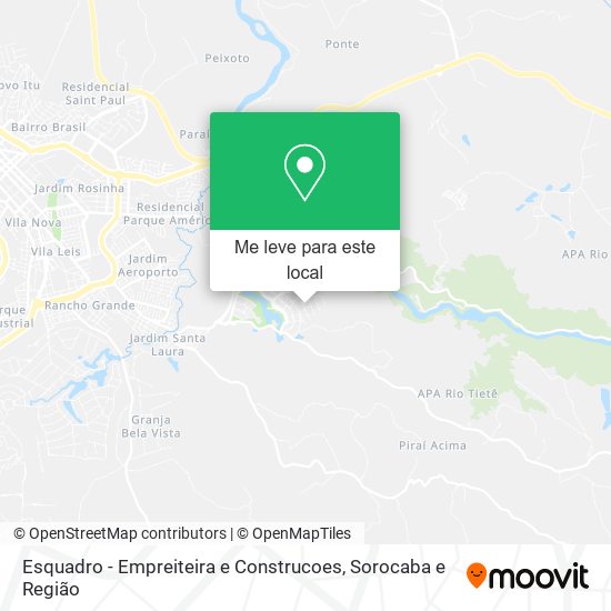 Esquadro - Empreiteira e Construcoes mapa